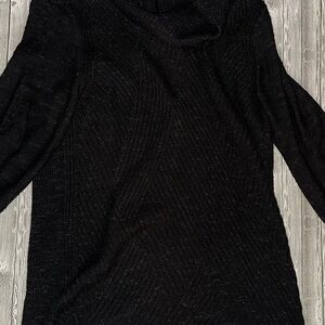 NIC+ZOE Black Cowl Neck Sweater